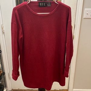 Rue 21 oversized sweater, magenta in color, size M